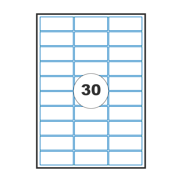 Etiquetas Autocolantes 70x297mm A4165g Mate 100 Folhas 30 Por Folha Preço € 990 5647